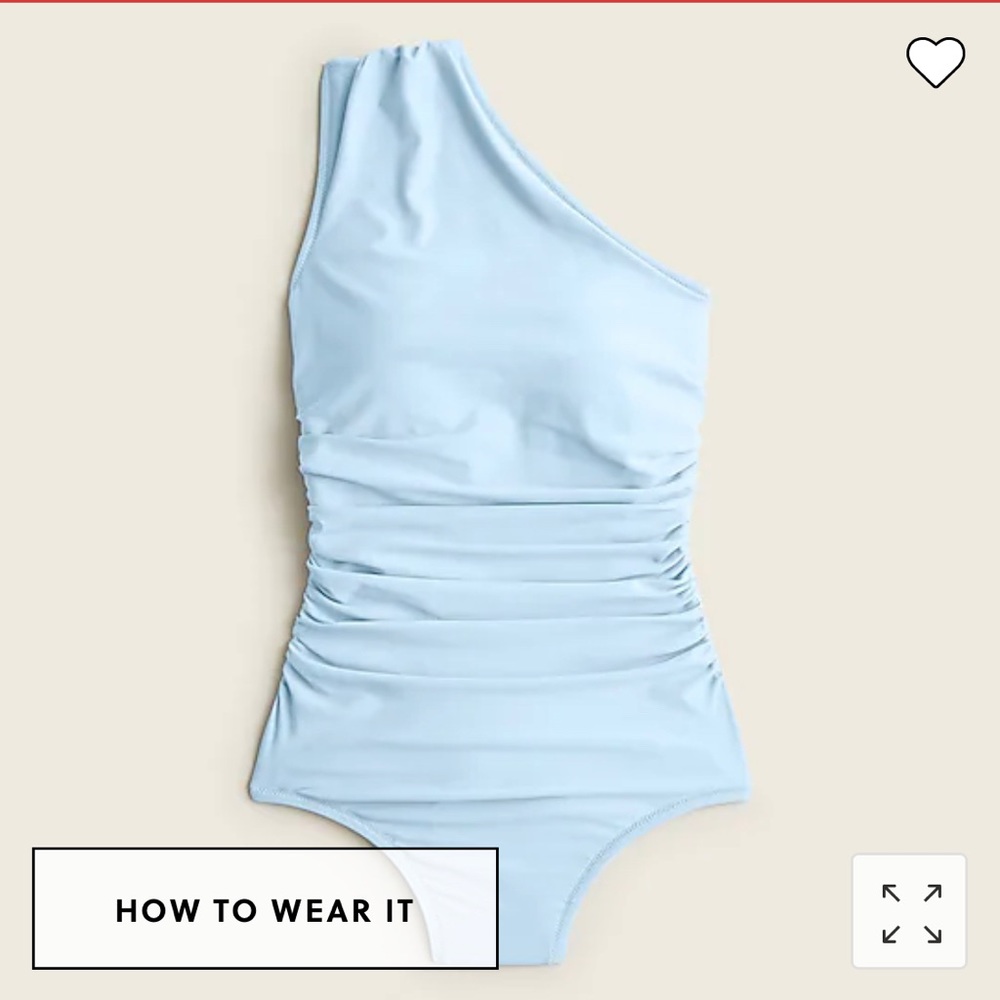 J. Crew One Shoulder Swimsuit